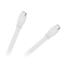 Kabel HDMI-HDMI 1,8m biały płaski v1.4