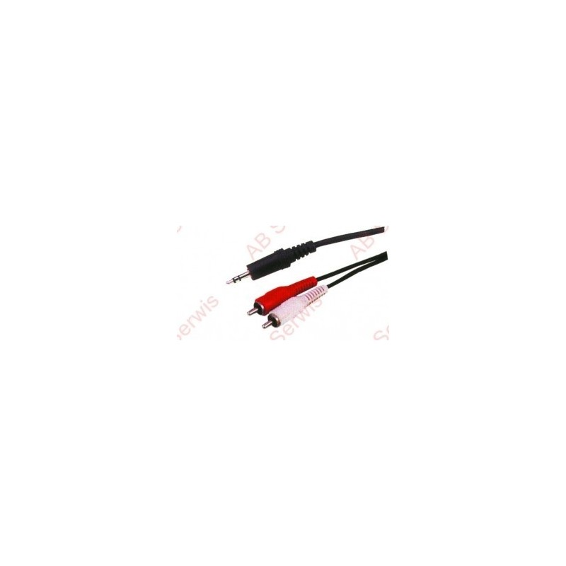 Kabel 2 x RCA/jack 1.8m