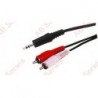 Kabel jack 3.5 wtyk stereo - 2RCA audio 15m