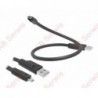 Kabel USB - micro USB 45 cm sztywny