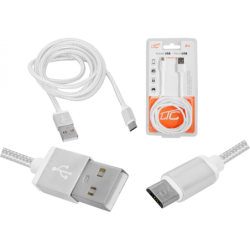 Kabel micro USB LTC 2m, biały