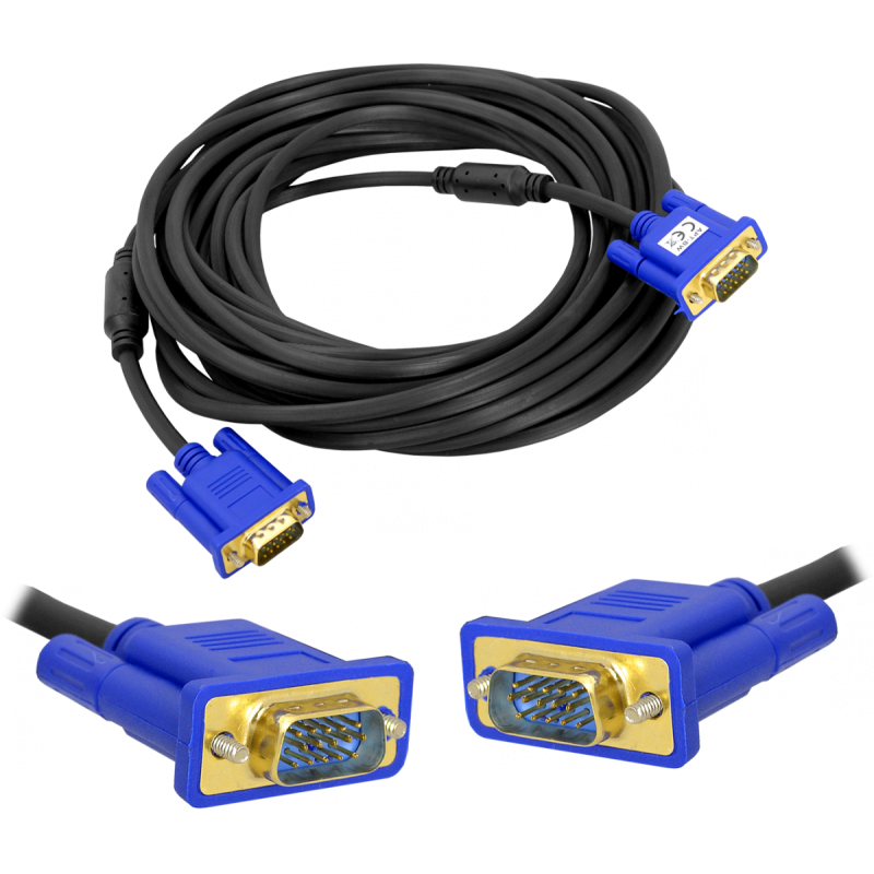 Kabel komputerowy SVGA wtyk-wtyk, 5m