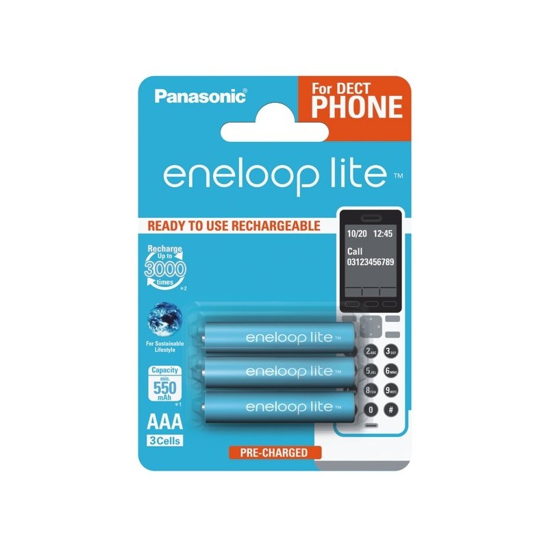 Akumulatorek Panasonic Eneloop Lite R03 AAA 550mAh BK-4LCCE (cena za 1 sztukę)