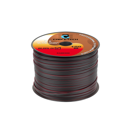 Kabel głośnikowy 0,16mm czarny (cena za 1 m/b)