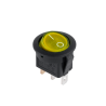Włącznik podśw. 6,5A / 230V okrągły żółty