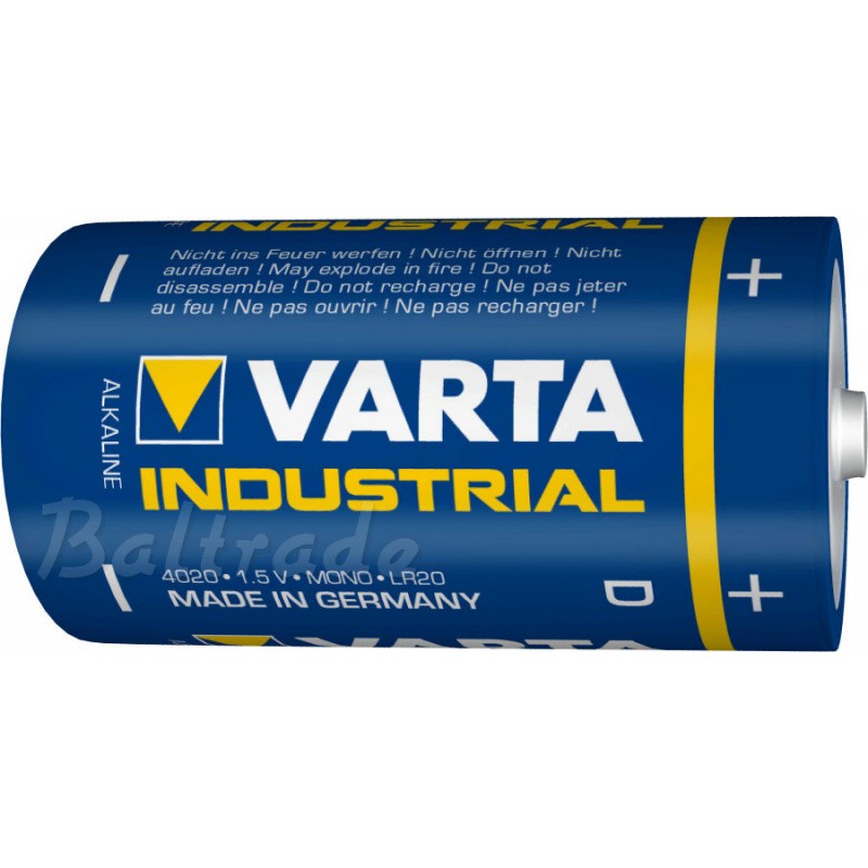 Bateria R-20 Varta alkaline Industrial
