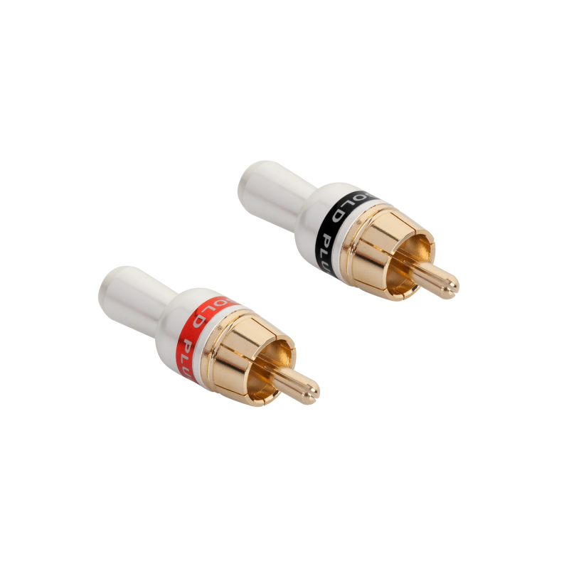 Wtyk RCA metal HQ 2 sztuki komplet