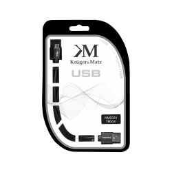 Kabel USB - micro USB wtyk-wtyk 1.8m Kruger&Matz
