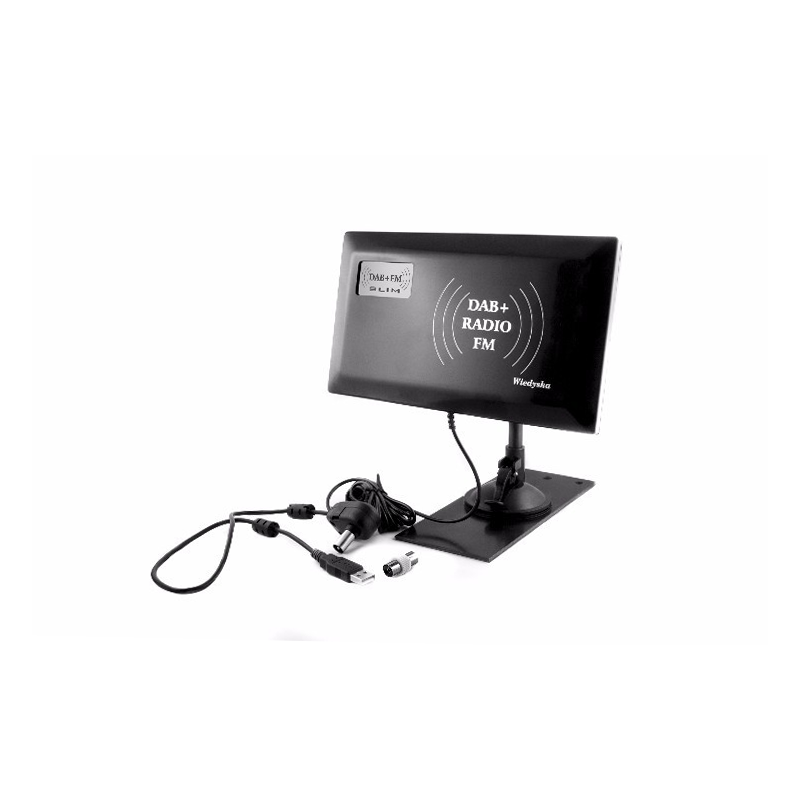 Antena FM+DAB SLIM radiowa Wiedyska