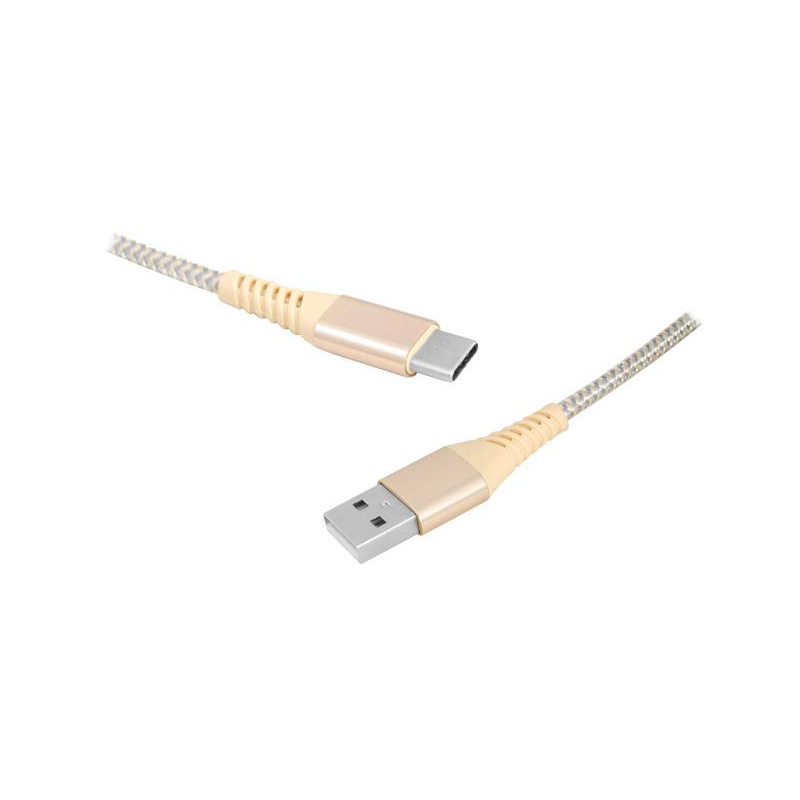 Kabel USB - Type-C, 1m, złoty Kabel USB - Type-C, 1m, złoty