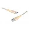 Kabel USB - Type-C 2m złoty