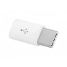 Adapter Przejściówka Micro USB - USB typu C biała