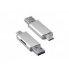 ADAPTER - CZYTNIK USB Type-C WTYK - GNIAZDO USB / SD HUB