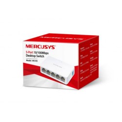 Switch Mercusys MS105, 5 portów RJ45 10/100 Mbps.