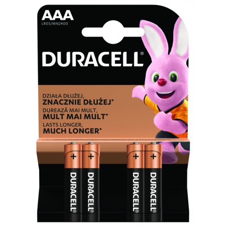 Bateria alkaliczna AAA / LR03 Duracell Basic Duralock C&B 1.5V cena za 1 sztukę