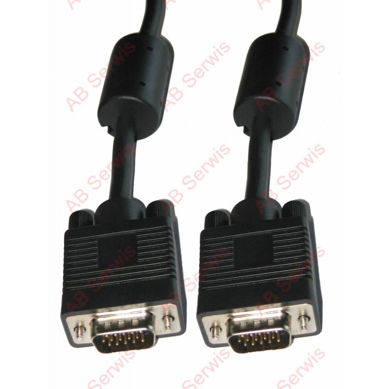 Kabel komp. SVGA wtyk-wtyk 15pin+filtr HQ 10m