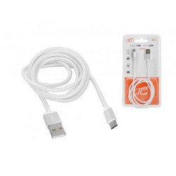 Kabel micro USB LTC 1m, biały