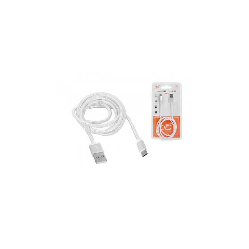 Kabel micro USB LTC 1m, biały