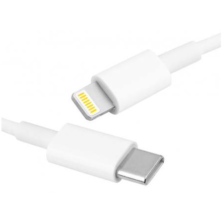 Kabel USB typ C - Lightning 1m biały