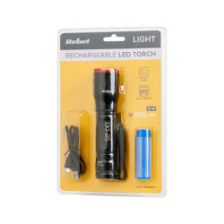 Akumulatorowa latarka ręczna LED 10W- 800Lm