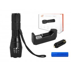 LATARKA RĘCZNA LTC LL44, T6, ZOOM, ŁADOWARKA SIECIOWA.