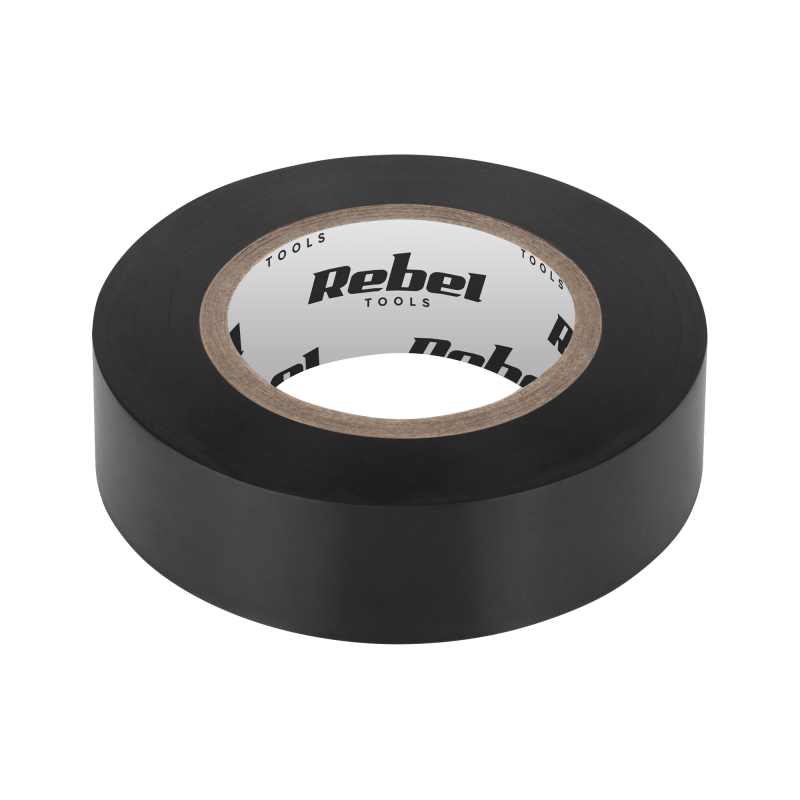 Taśma izolacyjna klejąca REBEL (0,13 mm x 19 mm x 20 yd) czarna Taśma izolacyjna klejąca REBEL (0,13 mm x 19 mm x 20 yd) czarna