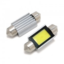 ŻARÓWKA LED 12V C5W 1.3W COB BIAŁA 36MM