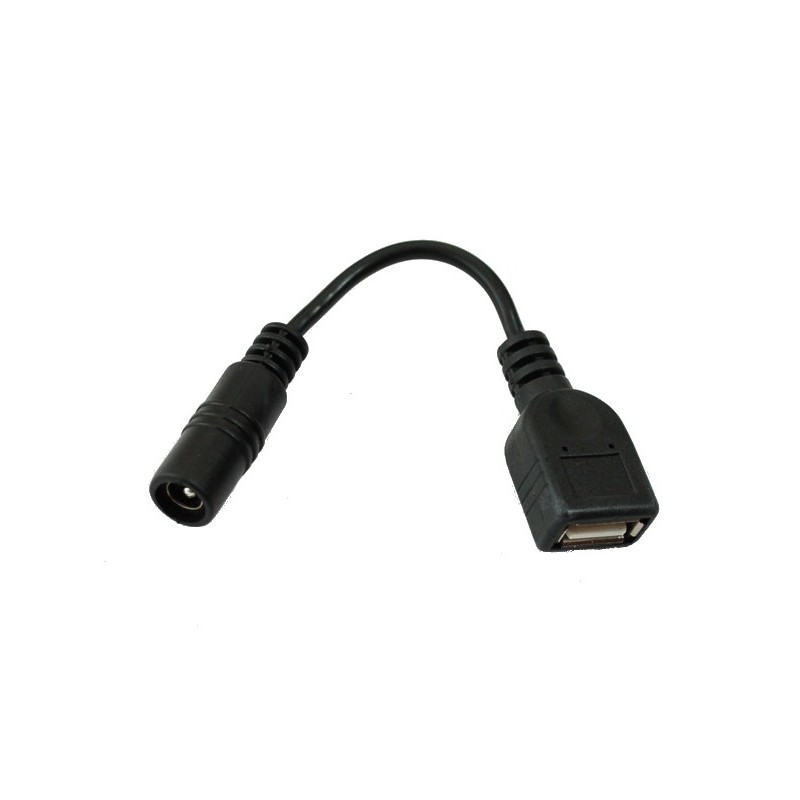 Adapter gn.5,5-2,1/gn.USB A z kablem