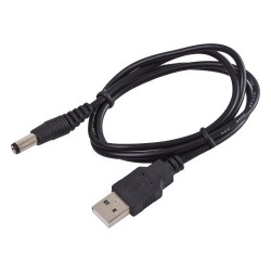 Kabel USB A wt./wt.5,5-2,1...