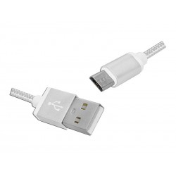 Kabel micro USB LTC 1m, biały