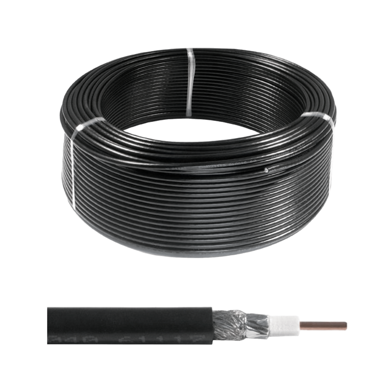Przewód koncentr.RG6U 1,02Cu czarny żel. UV Maxcable Przewód koncentr.RG6U 1,02Cu czarny żel. UV Maxcable