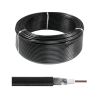 Przewód koncentr.RG6U 1,02Cu czarny żel. UV Maxcable