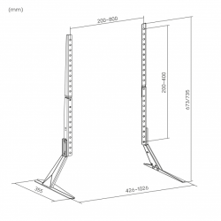 Stojak - nóżki uniwersalne pod TV 23"-75" Kruger&Matz