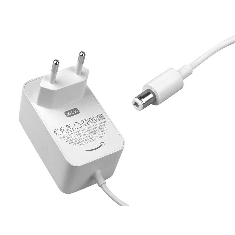 Zasilacz impulsowy wtyczkowy 18V/1,67A DC wtyk 6,0 x 2,5 (+)