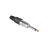 Wtyk jack mono 6,3 mm czarny HQ