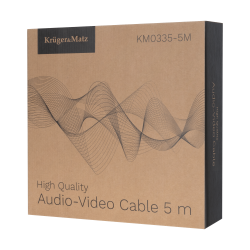 Kabel głośnikowy HQ 2x 5m z wtykami typu banan Kruger&Matz