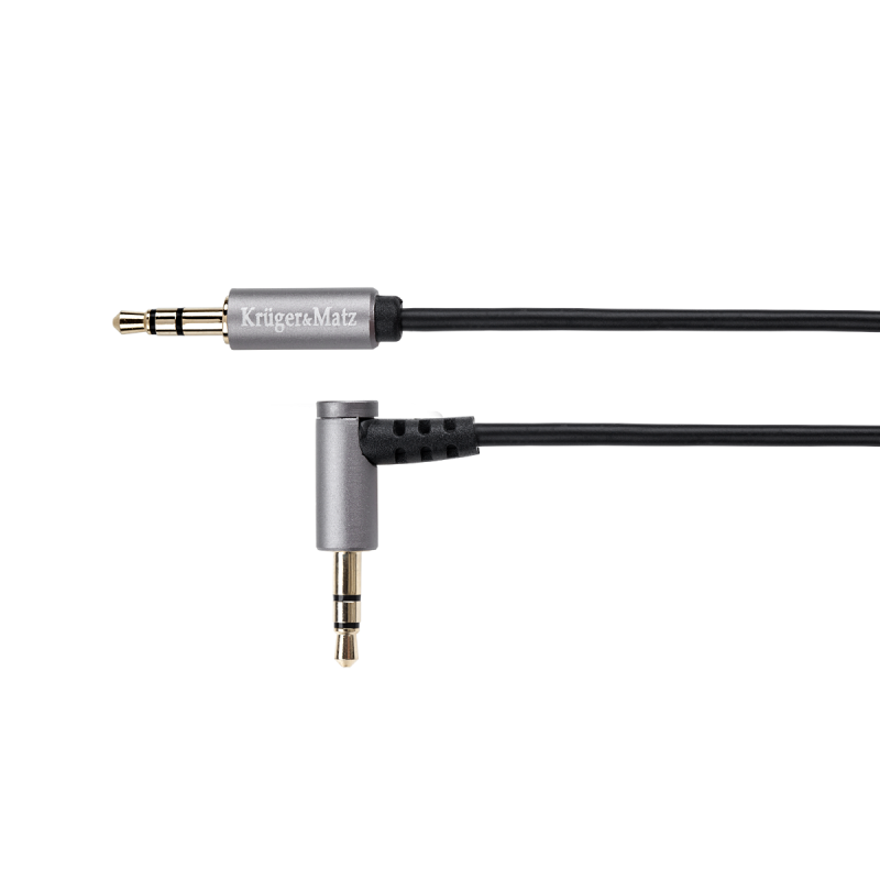 Kabel 3,5 wtyk  3,5 wtyk kątowy 1,8 m Kruger&Matz