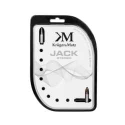 Kabel 3,5 wtyk  3,5 wtyk kątowy 1,8 m Kruger&Matz