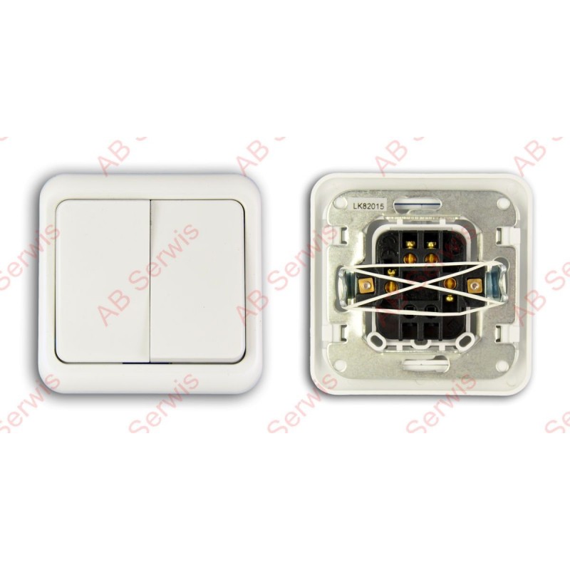 Wyłącznik podwójny 10A / 250V LK82015